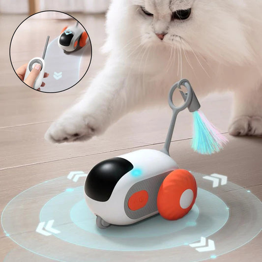 Remote Control Cat Car Toy – USB Rechargeable Interactive Fun for Cats