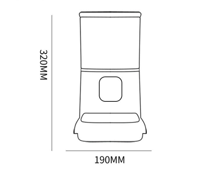 Smart Automatic Pet Feeder with App Control & Voice Recorder – Large-Capacity Food Dispenser for Cats & Dogs