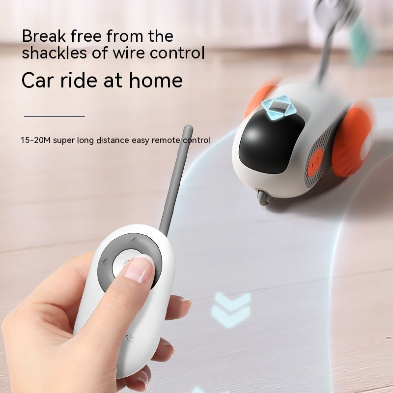 Remote Control Cat Car Toy – USB Rechargeable Interactive Fun for Cats