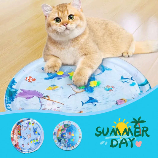 Summer Cooling Pet Mat – Water-Filled Ice Pad for Dogs & Cats